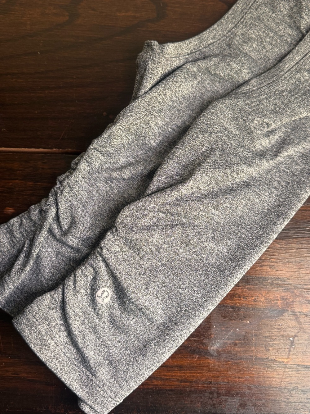 Lululemon Heathered Gray Side-Ruched Tank